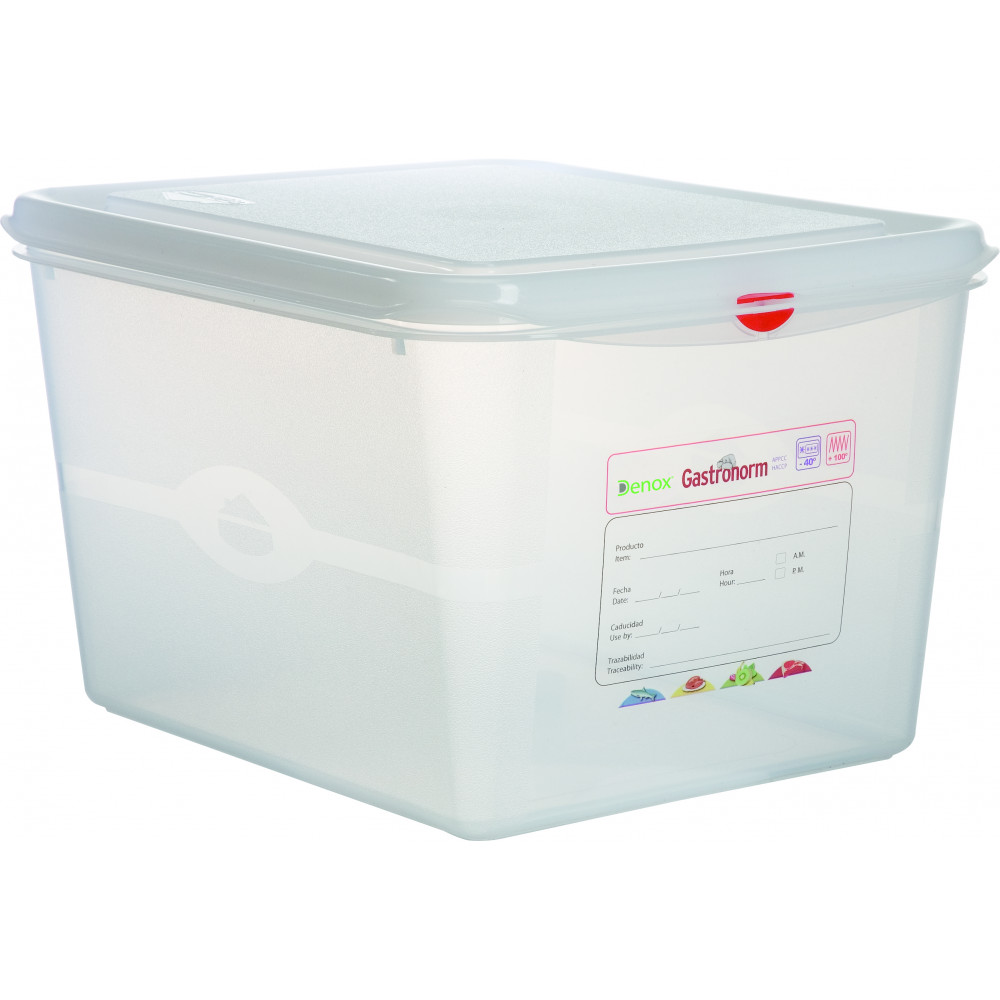 Air-Tight Container 12.5L ½ 200mm Polypropylene Transparent Gastronox