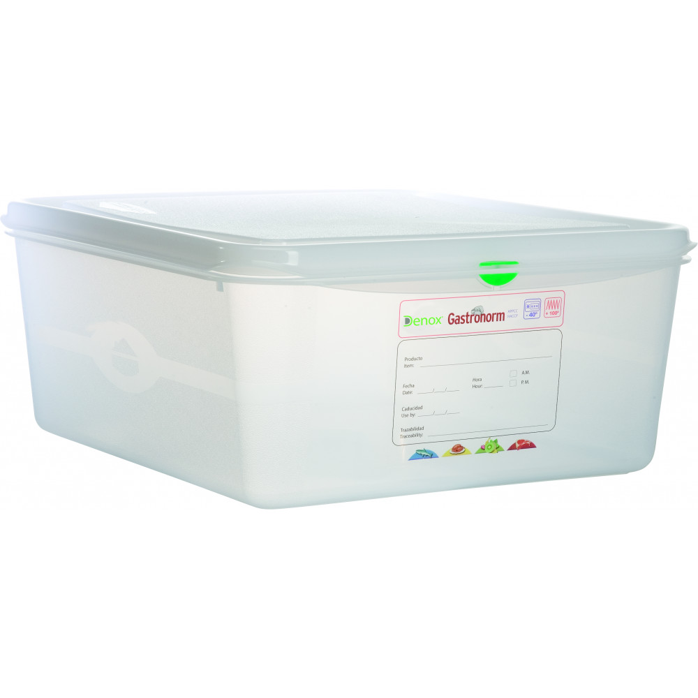 Air-Tight Container 13.5L 2/3 150mm Polypropylene Transparent Gastronox