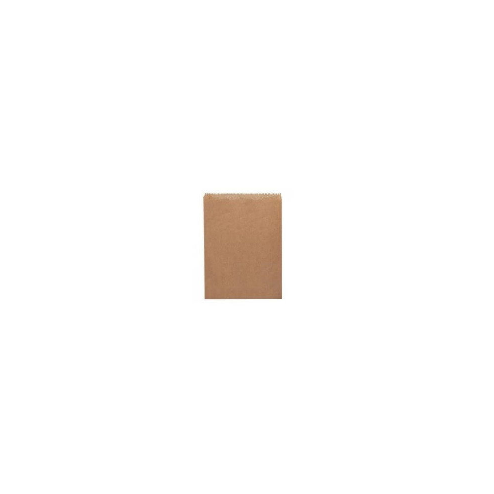Long Sponge Brown Flat Paper Bag 340x290mm 500 per pack