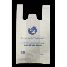 Large Reusable Singlet Bags Printed 55/pack