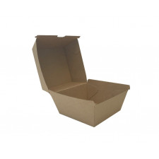 Kraft Burger Box 105 x 102 x 85mm 250/carton