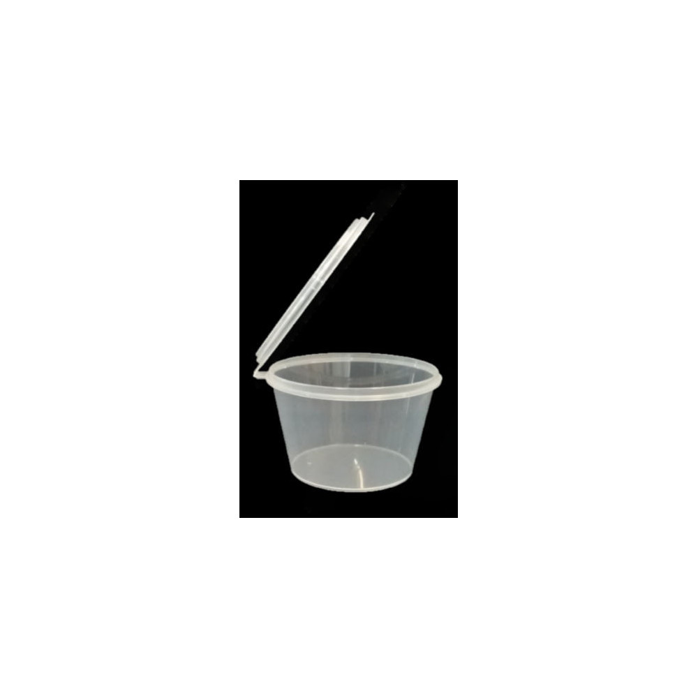 Sauce Container with Hinged Lid 1oz 100/pack