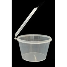 Sauce Container with Hinged Lid 1oz 100/sleeve pack