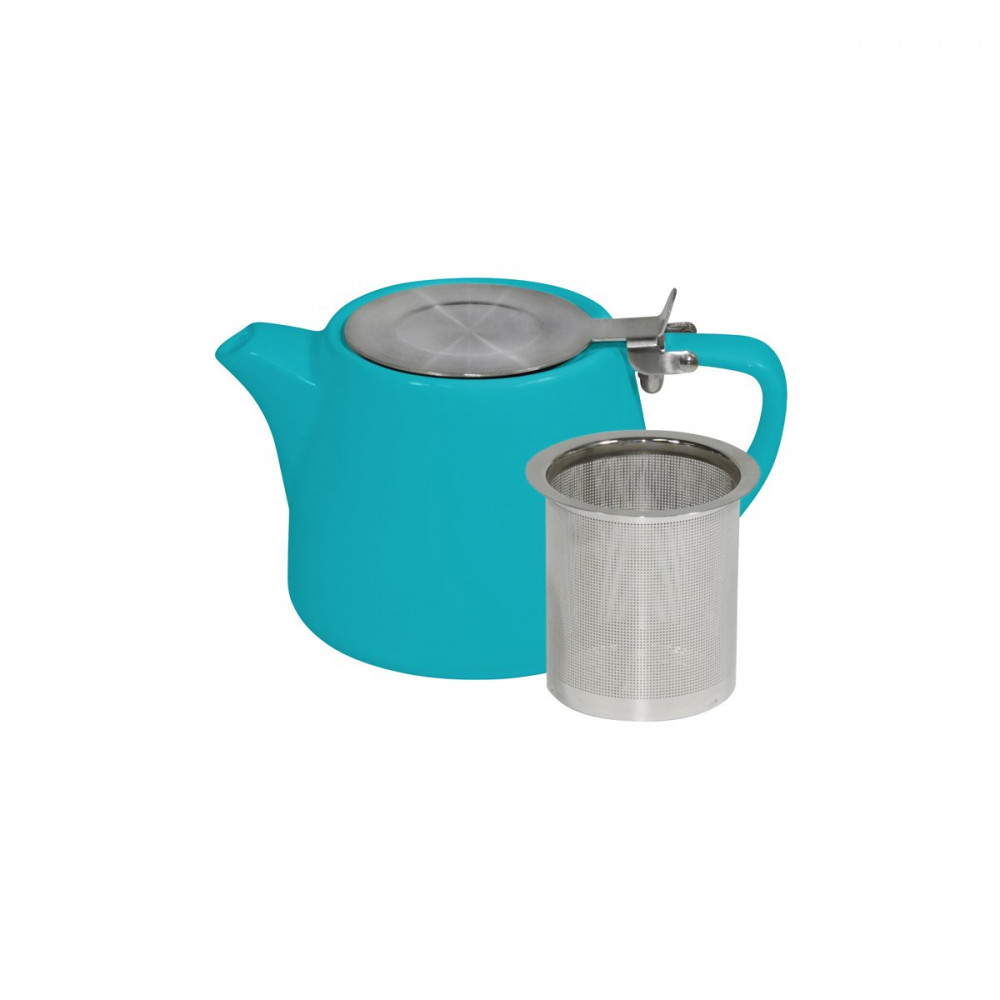Brew Teapot Stackable 500ml with Infuser and Lid Teal