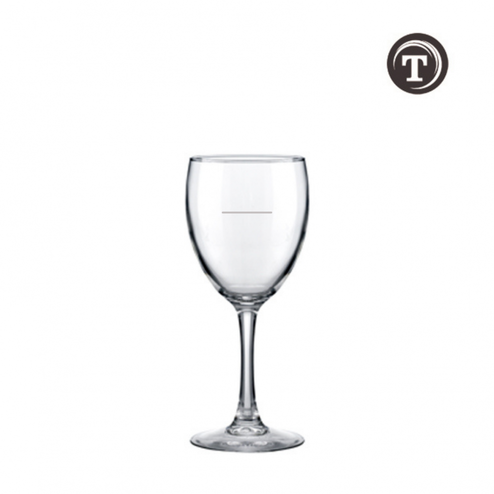 Merlot set of 12 230ml Wine Glasses with 150ml Pour Line Hostelvia
