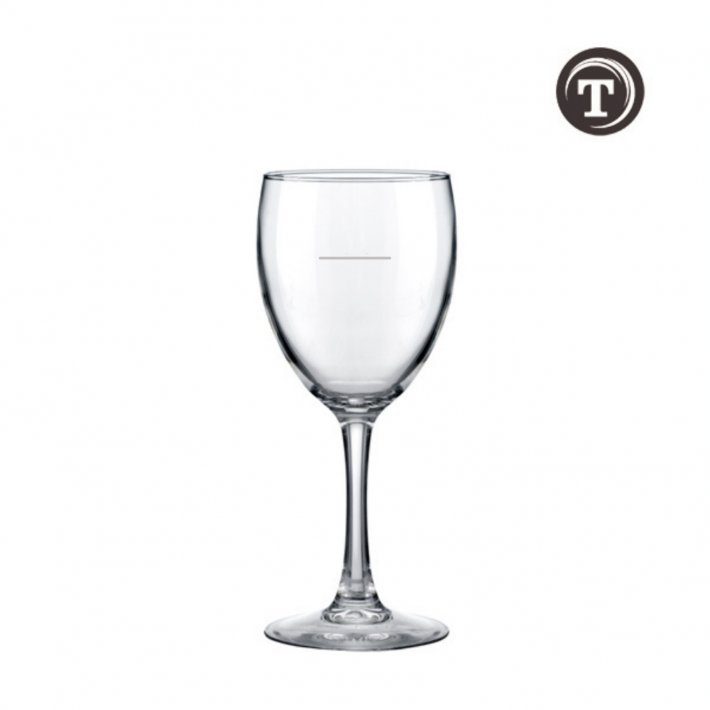 Merlot set of 12 310ml Wine Glasses with 150ml Pour Line Hostelvia