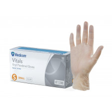 Medicom Vitals 1208 Vinyl Powdered Glove Small ctn of 1000