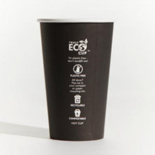 16oz Truly Eco Single Wall Paper Coffee Cup Black 50/pack