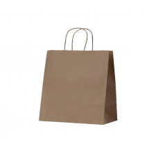 Twist Handle Brown Paper Carry Bag Uber size 305x305x175mm 250/carton