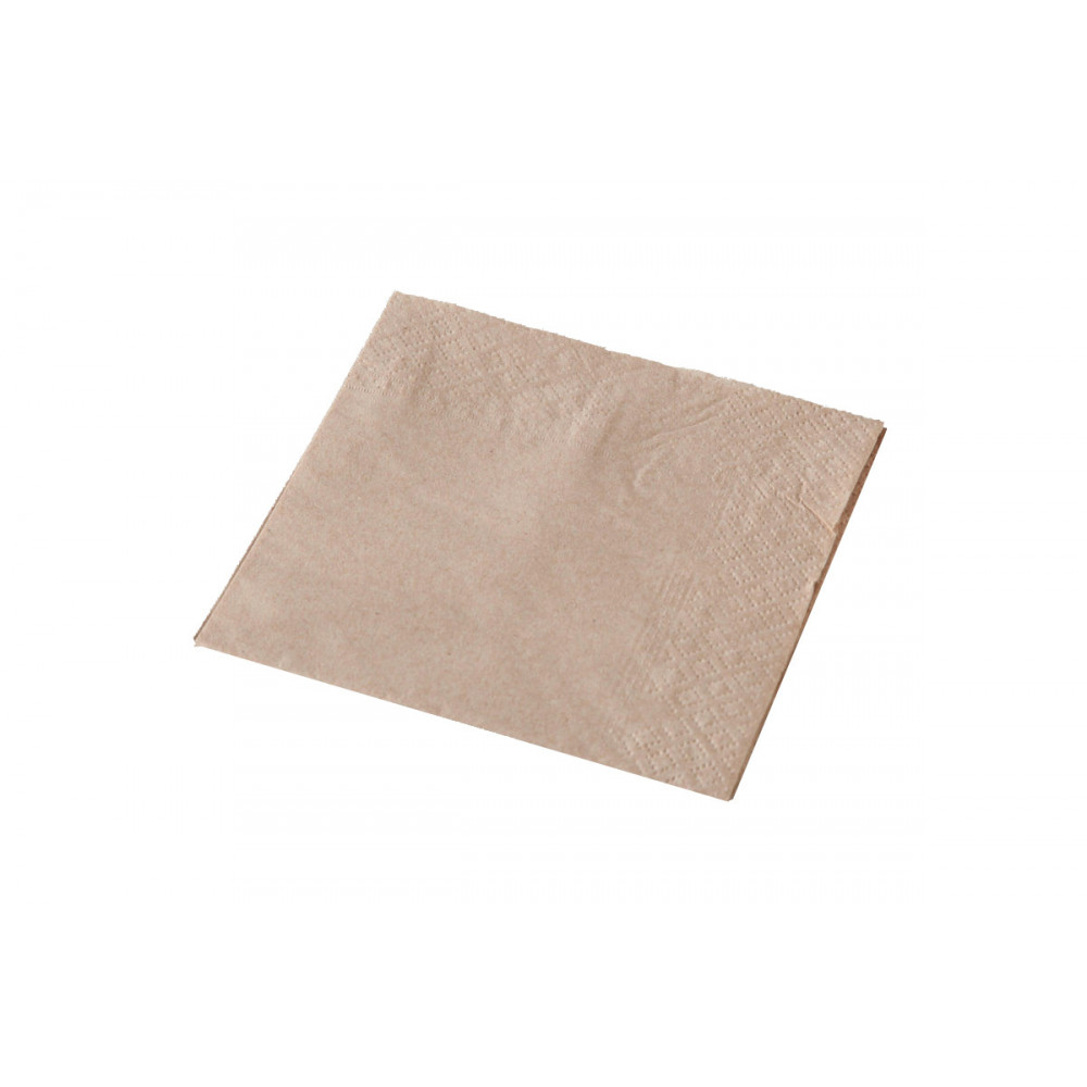 Recycled Quilted Brown Kraft Cocktail Napkin 2000/carton
