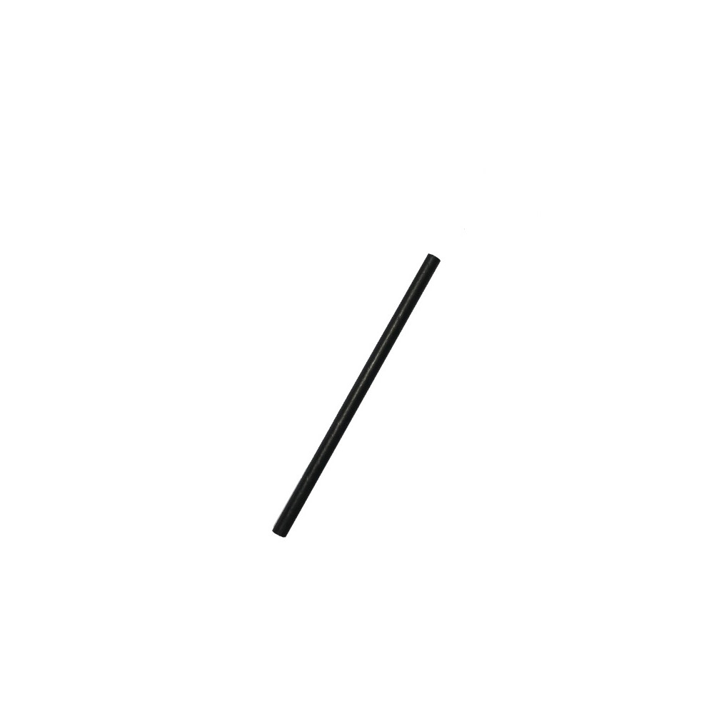 5x120mm Paper Straw Cocktail Black 250/pack