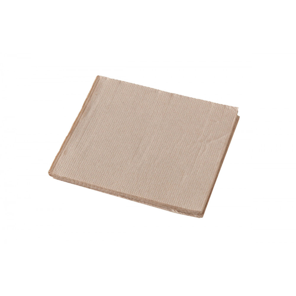 Recycled Quilted Brown Kraft Cocktail Napkin 2000/carton