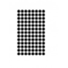 Black Gingham Greaseproof Paper 200x300mm - 200/ream pack