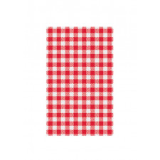 Red Gingham Greaseproof Paper 200x300mm - 200/ream pack