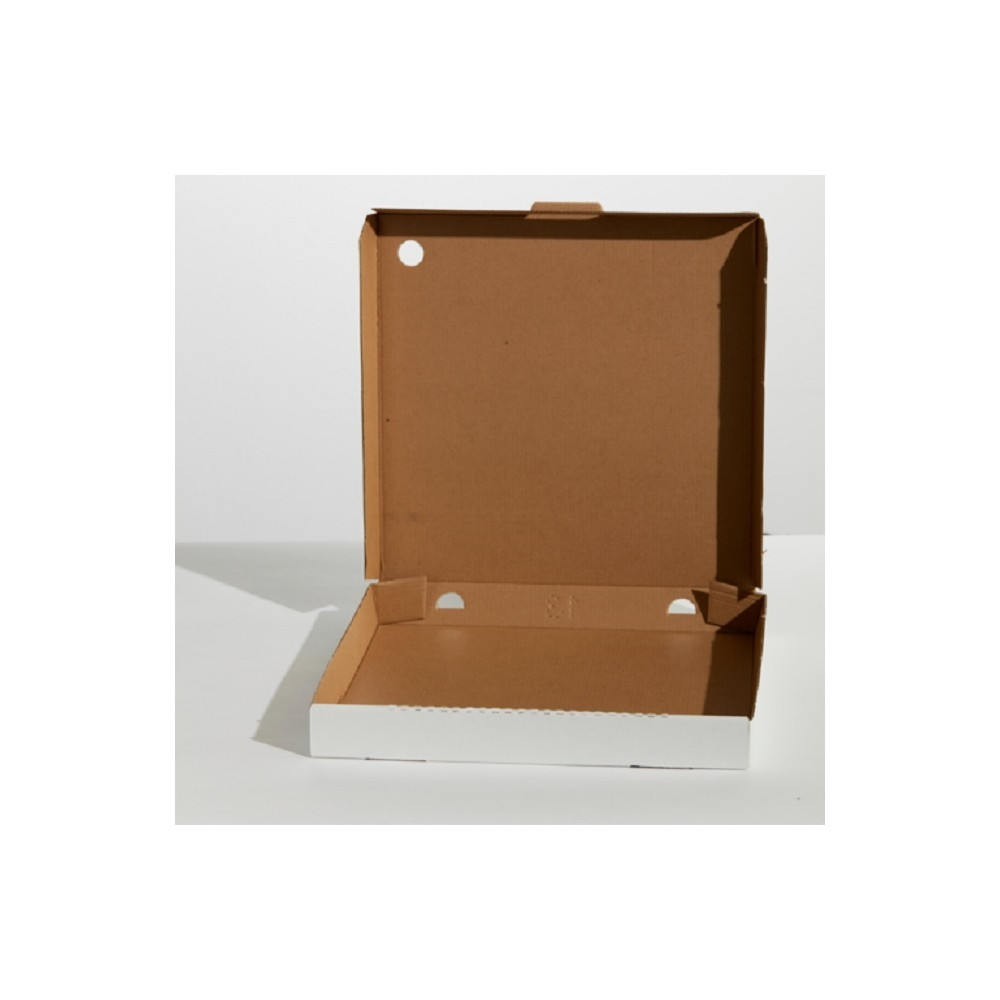 7" Pizza Box White/Brown 100/pack