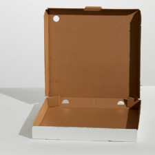 7" Pizza Box White/Brown 100/pack