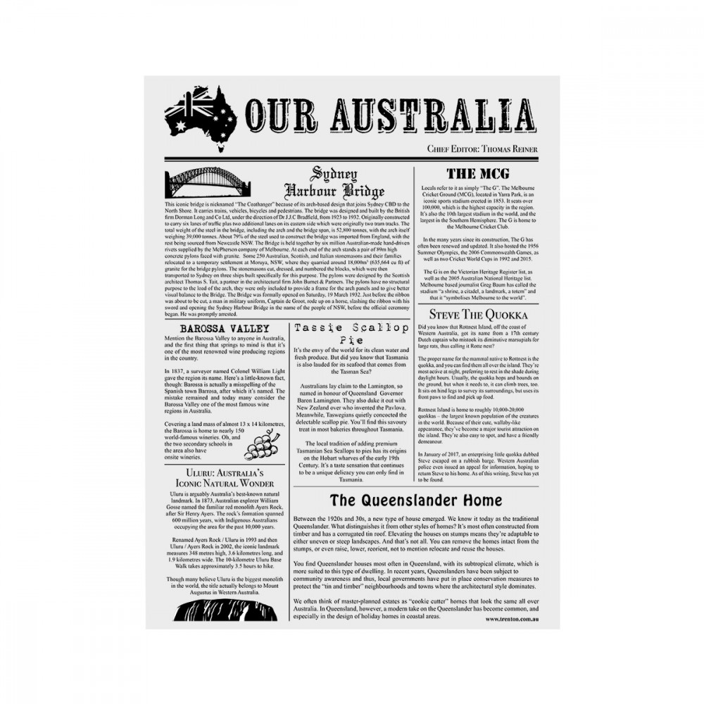 Greaseproof Paper  Our Australia 310x280mm 200 sheets