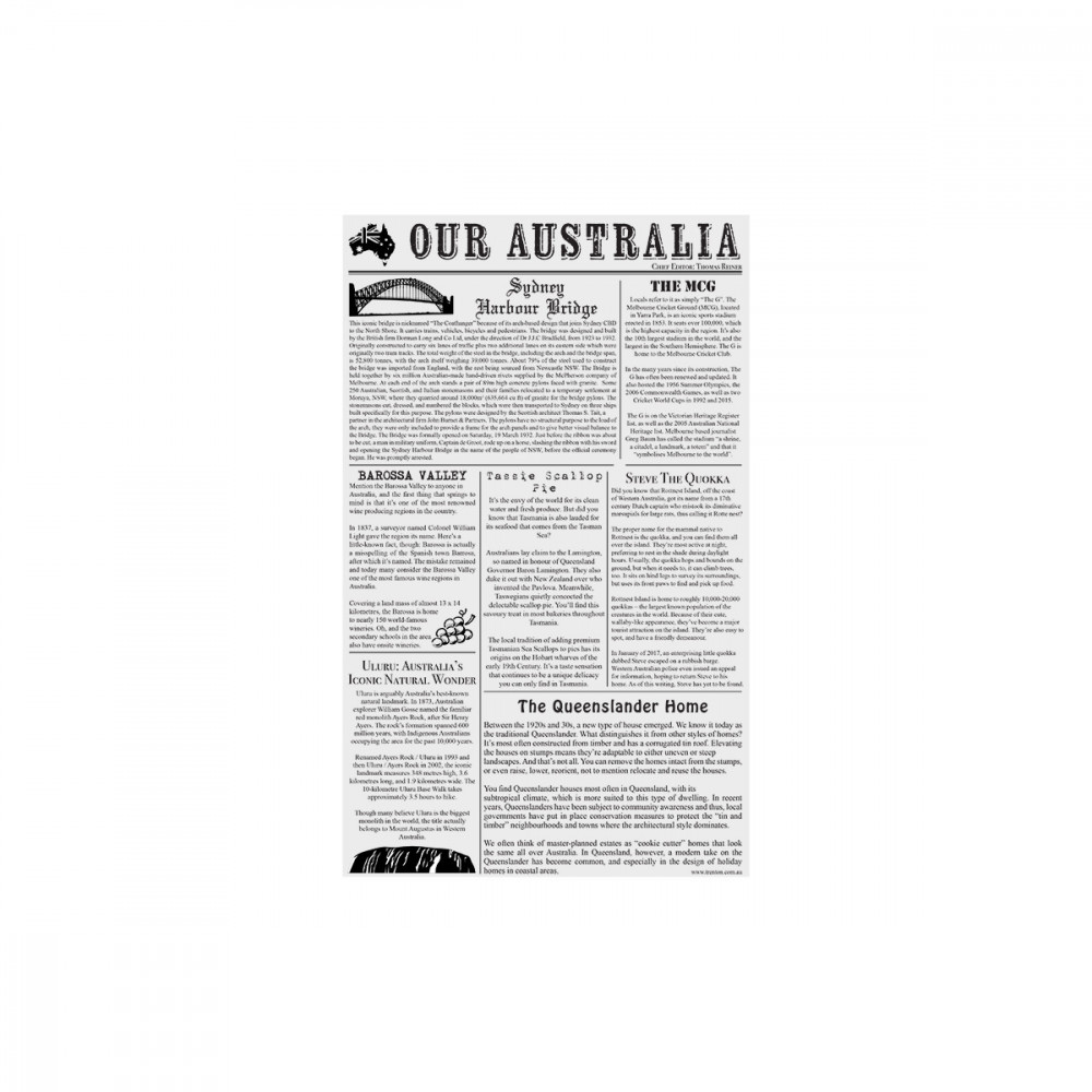 Greaseproof Paper  Our Australia 190x310mm 200 sheets