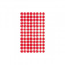 Red Gingham Greaseproof Paper 190x310mm - 200 Sheets/Pack