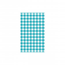 Teal Gingham Greaseproof Paper 190x310mm - 200 Sheets/Pack