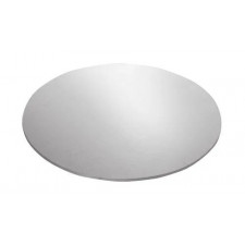 Cake Board 4in wide 2.5mm thick Silver Round Mondo 25/pack